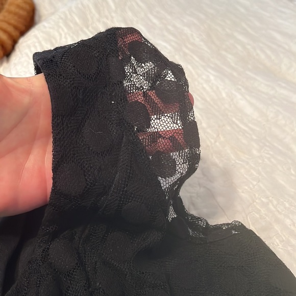 Lane Bryant Flirty Black Dress SZ18 Scoop Neck Ruffled Hem Thick Tank Sleeve EUC - Picture 10 of 15